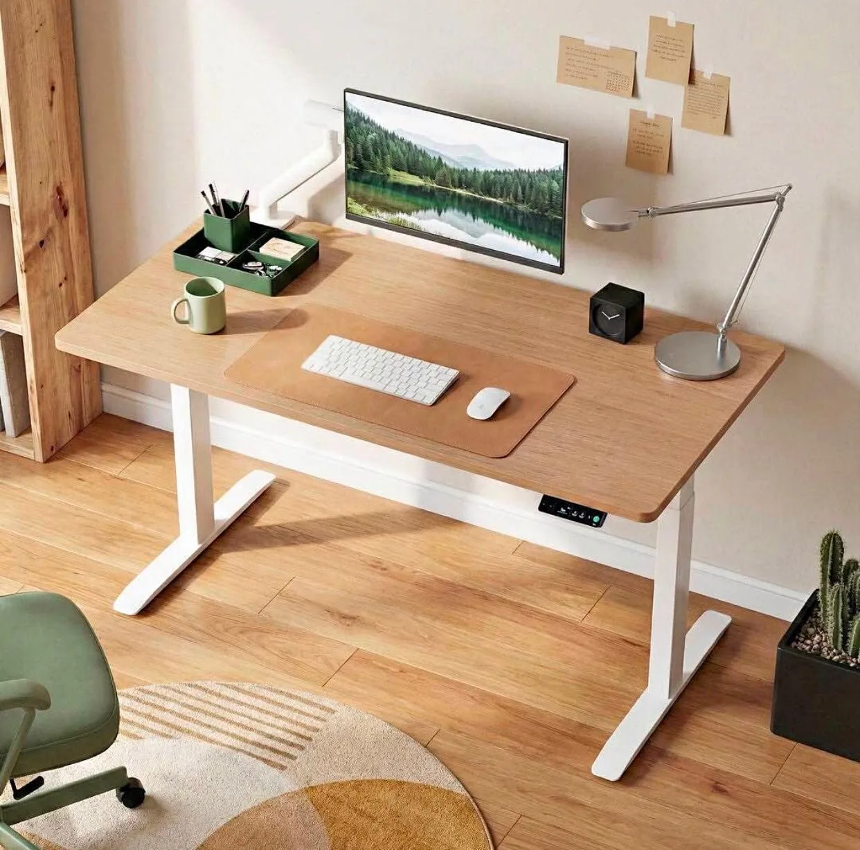 9am Pesk Dual Motor Standing Desk With BOSCH Motors | BIFMA RoHS, Front