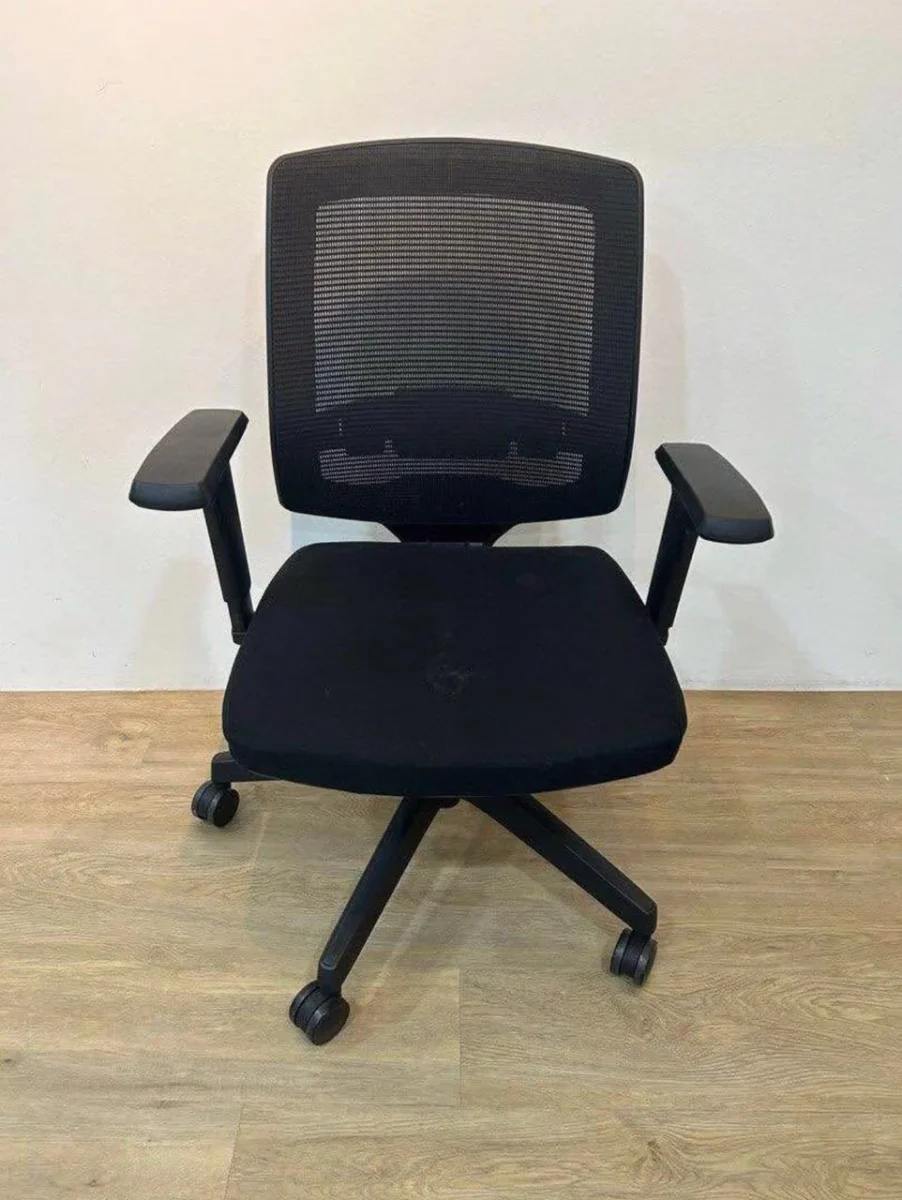 Alpha GP-301 BH Black Mesh Mid Back Chair