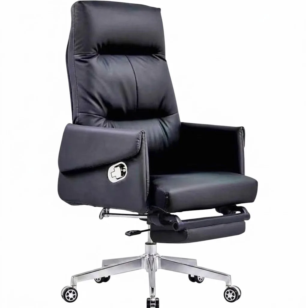 High Back Executive Chair With Foot Rest, Front