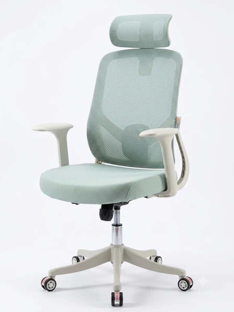 Light Green Mesh High Back Ergonomic Chair