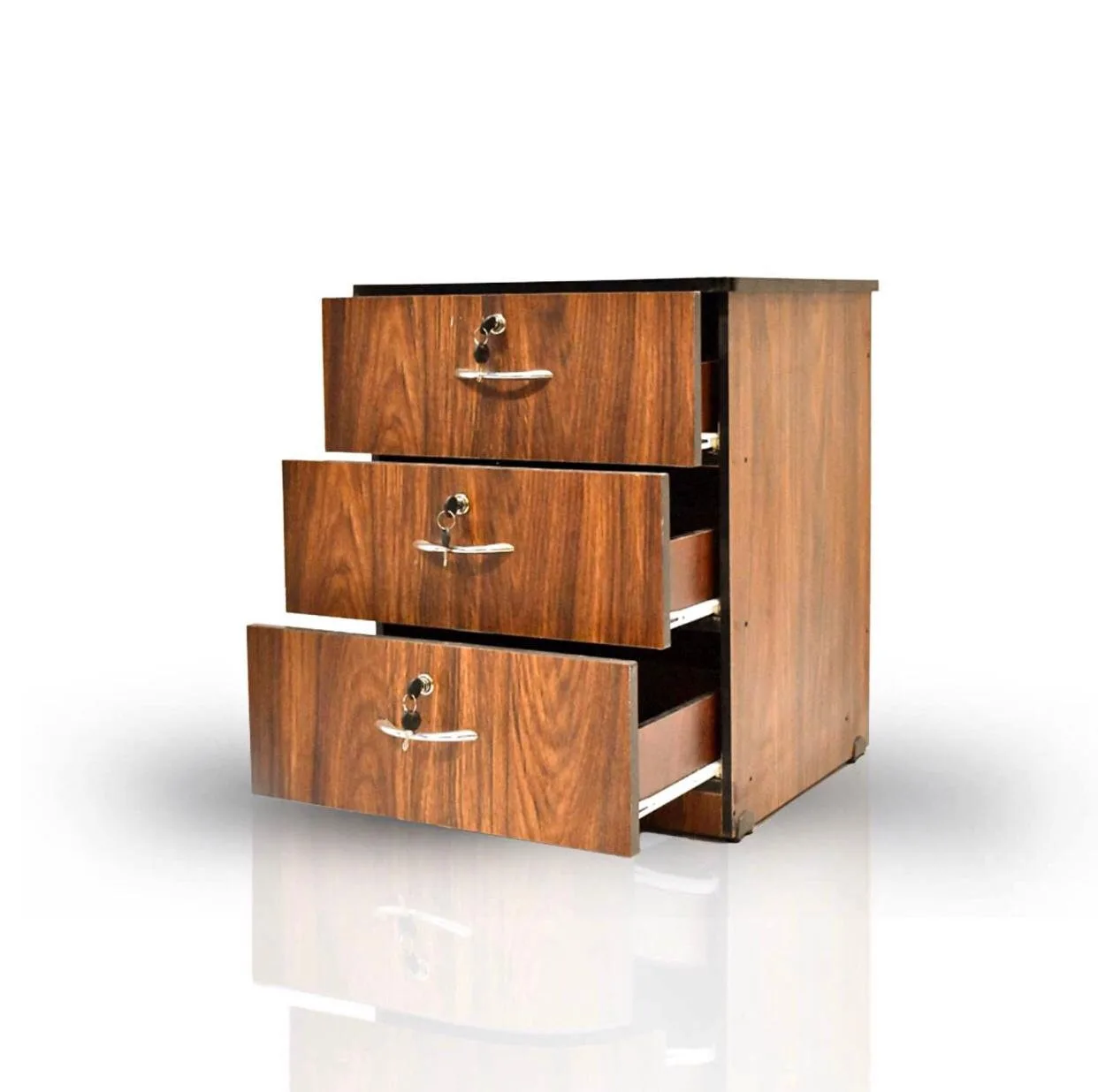 Melamine 3 Drawer Unit, Front